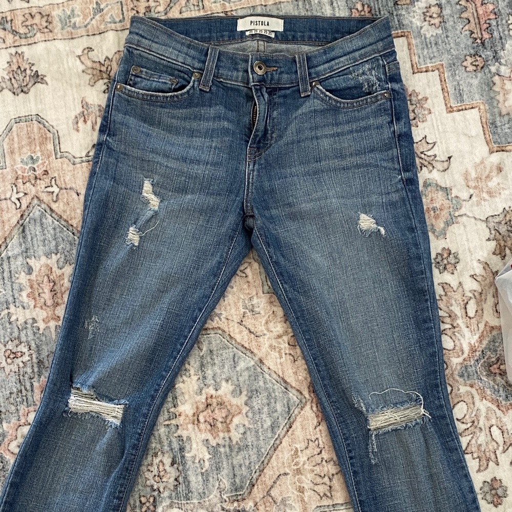 Pistola Women's Dark Blue Skinny Jeans